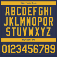 Загрузить изображение в средство просмотра галереи, Custom Navy Gold Authentic Baseball Jersey