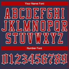 Загрузить изображение в средство просмотра галереи, Custom Navy Red-White Authentic Baseball Jersey