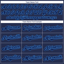 Загрузить изображение в средство просмотра галереи, Custom Navy Navy-Powder Blue Authentic Throwback Rib-Knit Baseball Jersey Shirt