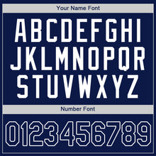 Загрузить изображение в средство просмотра галереи, Custom Navy Navy-Powder Blue Authentic Baseball Jersey