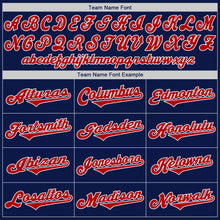 Загрузить изображение в средство просмотра галереи, Custom Navy Red-White Authentic Baseball Jersey