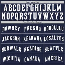 Загрузить изображение в средство просмотра галереи, Custom Navy White Authentic Baseball Jersey