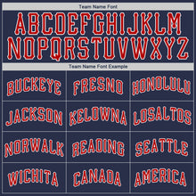 Загрузить изображение в средство просмотра галереи, Custom Navy Red-White Authentic Baseball Jersey