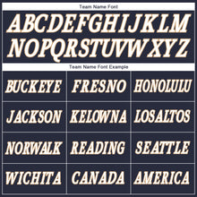 Laden Sie das Bild in den Galerie-Viewer, Custom Stitched Navy White-Old Gold Sports Pullover Sweatshirt Hoodie