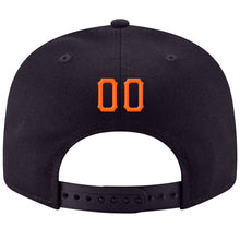 Загрузить изображение в средство просмотра галереи, Custom Navy Orange-White Stitched Adjustable Snapback Hat