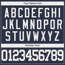 Загрузить изображение в средство просмотра галереи, Custom Navy White Performance T-Shirt