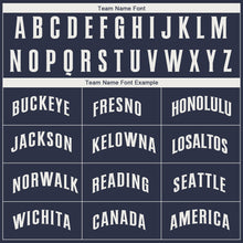 Загрузить изображение в средство просмотра галереи, Custom Navy White Performance T-Shirt