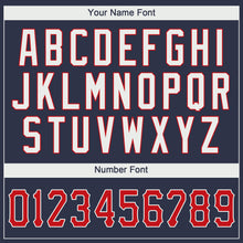 Charger l'image dans la galerie, Custom Navy Red-White Performance T-Shirt