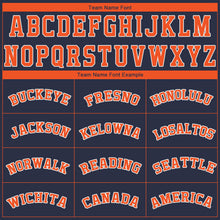 Загрузить изображение в средство просмотра галереи, Custom Navy Orange-White Performance T-Shirt