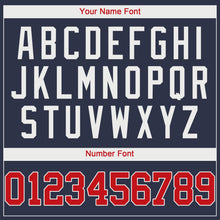 Загрузить изображение в средство просмотра галереи, Custom Navy Red-White Performance T-Shirt