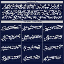 Загрузить изображение в средство просмотра галереи, Custom Navy Navy-Gray Authentic Baseball Jersey
