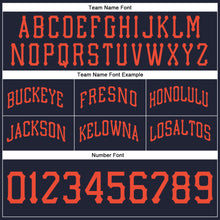 Charger l'image dans la galerie, Custom Navy Orange-Royal Authentic Throwback Basketball Shorts