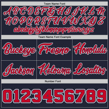 Charger l'image dans la galerie, Custom Navy Red-White Authentic Throwback Basketball Shorts