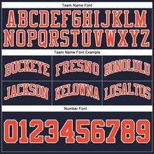 Загрузить изображение в средство просмотра галереи, Custom Navy Orange-White Authentic Throwback Basketball Shorts