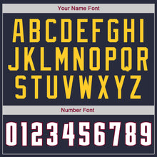 Charger l'image dans la galerie, Custom Navy White-Maroon Authentic Throwback Basketball Jersey