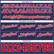 Загрузить изображение в средство просмотра галереи, Custom Navy Red-Royal Authentic Throwback Basketball Shorts