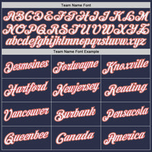 Charger l'image dans la galerie, Custom Navy White-Orange Authentic Throwback Basketball Jersey