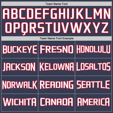 Charger l'image dans la galerie, Custom Navy White-Red Authentic Throwback Basketball Jersey