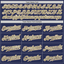 Загрузить изображение в средство просмотра галереи, Custom Navy Camo-Old Gold Authentic Throwback Basketball Jersey