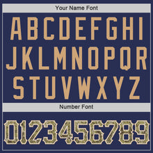 Загрузить изображение в средство просмотра галереи, Custom Navy Camo-Old Gold Authentic Throwback Basketball Jersey