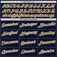 Загрузить изображение в средство просмотра галереи, Custom Navy Old Gold-White Authentic Baseball Jersey