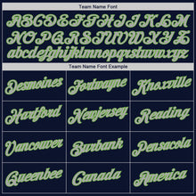 Laden Sie das Bild in den Galerie-Viewer, Custom Navy Gray-Neon Green Authentic Baseball Jersey Jersey