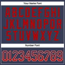 Load image into Gallery viewer, Custom Navy Red-White Authentic Drift Fashion Baseball Jersey