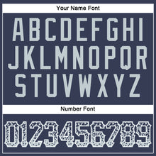 Load image into Gallery viewer, Custom Navy Silver-White Authentic Drift Fashion Baseball Jersey