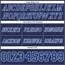 Загрузить изображение в средство просмотра галереи, Custom Navy Royal-White Authentic Throwback Basketball Shorts