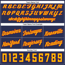 Загрузить изображение в средство просмотра галереи, Custom Navy Gold-Red Authentic Throwback Basketball Shorts