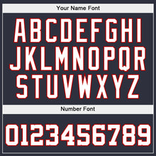 Laden Sie das Bild in den Galerie-Viewer, Custom Stitched Navy White-Red Sports Pullover Sweatshirt Hoodie