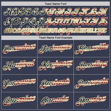 Laden Sie das Bild in den Galerie-Viewer, Custom Navy Vintage USA Flag-Cream Performance T-Shirt