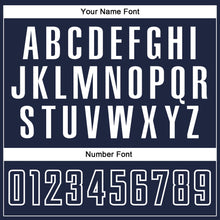 Load image into Gallery viewer, Custom Navy Navy-Light Blue Authentic Baseball Jersey