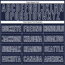 Загрузить изображение в средство просмотра галереи, Custom Navy Navy-Gray Authentic Baseball Jersey