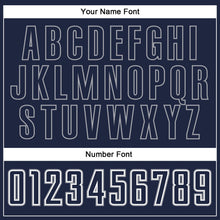 Загрузить изображение в средство просмотра галереи, Custom Navy Navy-Gray Authentic Baseball Jersey