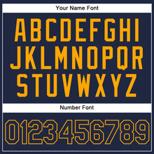 Загрузить изображение в средство просмотра галереи, Custom Navy Navy-Gold Authentic Baseball Jersey