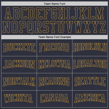 Charger l'image dans la galerie, Custom Stitched Navy Navy-Old Gold Sports Pullover Sweatshirt Hoodie