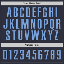 Laden Sie das Bild in den Galerie-Viewer, Custom Stitched Navy Light Blue Sports Pullover Sweatshirt Hoodie