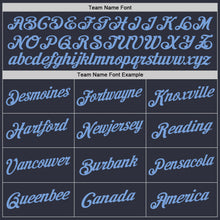 Laden Sie das Bild in den Galerie-Viewer, Custom Stitched Navy Light Blue Sports Pullover Sweatshirt Hoodie