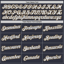 Laden Sie das Bild in den Galerie-Viewer, Custom Stitched Navy White-Old Gold Sports Pullover Sweatshirt Hoodie