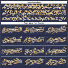 Загрузить изображение в средство просмотра галереи, Custom Navy Navy-Gold Authentic Baseball Jersey