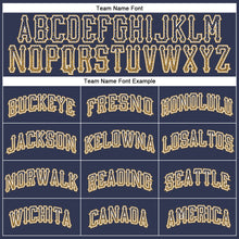 Загрузить изображение в средство просмотра галереи, Custom Navy Old Gold-White Authentic Drift Fashion Baseball Jersey