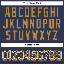 Загрузить изображение в средство просмотра галереи, Custom Navy Old Gold-White Authentic Drift Fashion Baseball Jersey