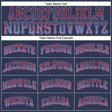 Загрузить изображение в средство просмотра галереи, Custom Navy Light Blue-Red Authentic Drift Fashion Baseball Jersey