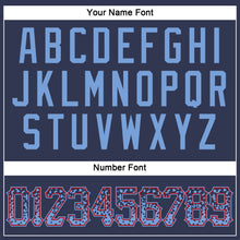 Загрузить изображение в средство просмотра галереи, Custom Navy Light Blue-Red Authentic Drift Fashion Baseball Jersey