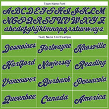 Load image into Gallery viewer, Custom Stitched Neon Green Navy-Gray Sports Pullover Sweatshirt Hoodie