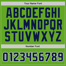 Загрузить изображение в средство просмотра галереи, Custom Stitched Neon Green Navy-White Sports Pullover Sweatshirt Hoodie