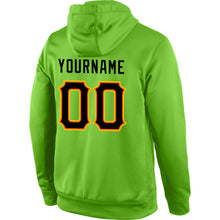 Загрузить изображение в средство просмотра галереи, Custom Stitched Neon Green Black-Orange Sports Pullover Sweatshirt Hoodie