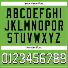 Load image into Gallery viewer, Custom Neon Green White Pinstripe White-Black Authentic Basketball Jersey