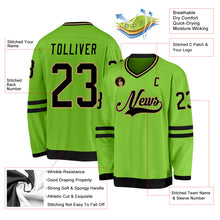 Загрузить изображение в средство просмотра галереи, Custom Neon Green Black-Old Gold Hockey Jersey